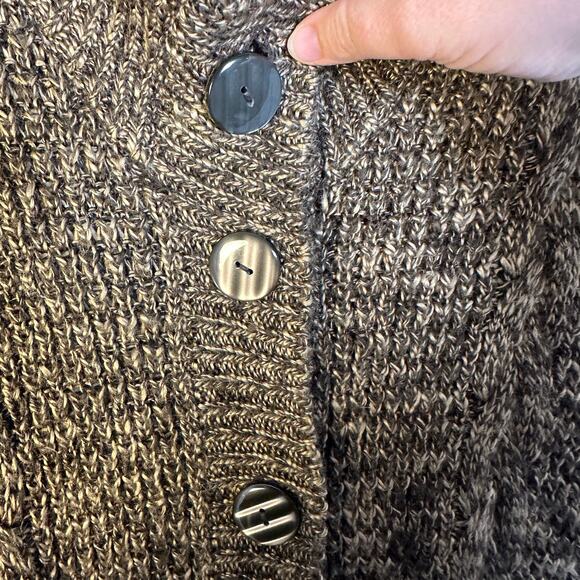 Lane Bryant womens sweater vest brown tan 3 button costal grandma plus size - Picture 3 of 8